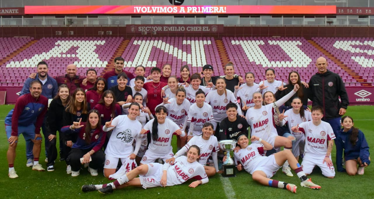 FÚTBOL FEMENINO: LANÚS VOLVIÓ A PRIMERA