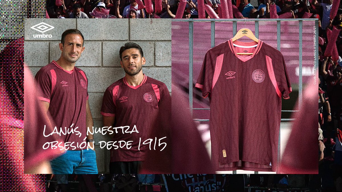 UMBRO Y LANÚS PRESENTAN LA CAMISETA OFICIAL 1 PARA LA TEMPORADA 2026